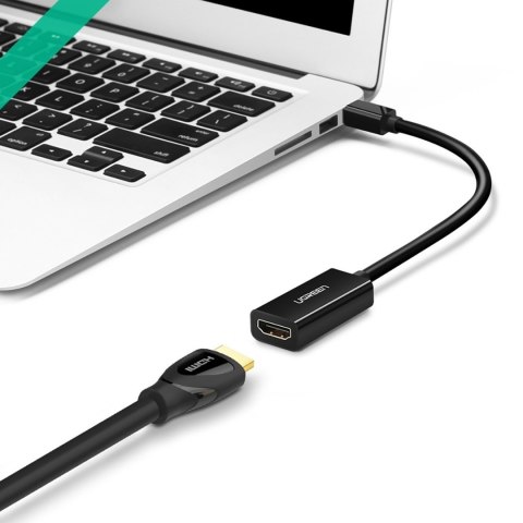 Adapter przejściówka mini DisplayPort - HDMI FHD 1080p - czarny