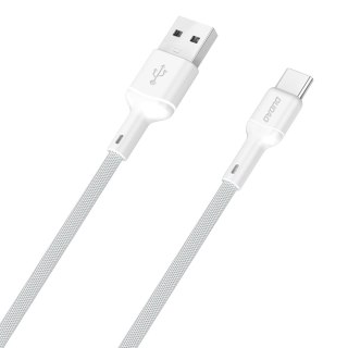 Kabel przewód USB-A - USB-C 5A 1m - biały