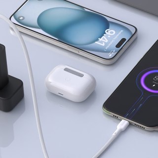 Kabel przewód USB-A - USB-C 5A 1m - biały