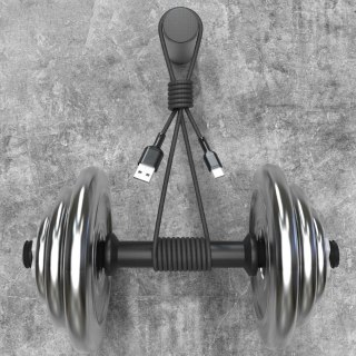 Kabel przewód USB-A - USB-C 5A 1m - czarny