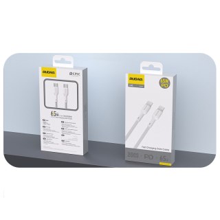 Kabel przewód USB-C 65W 2m - biały