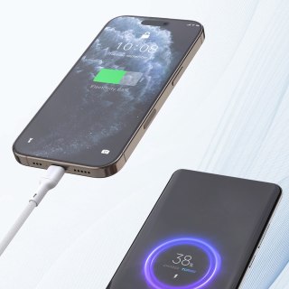 Kabel przewód USB-C PD 240W 2m - biały