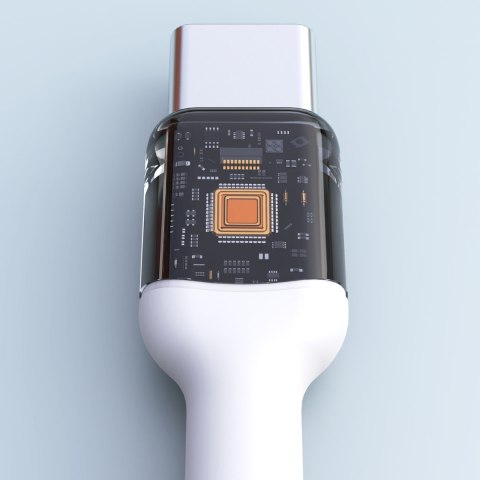 Kabel przewód USB-C PD 240W 2m - biały