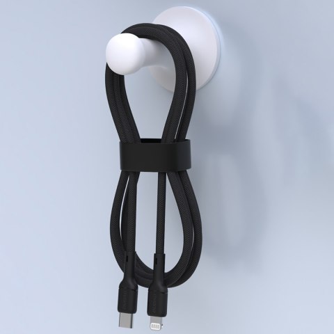 Kabel przewód USB-C - iPhone Lightning 30W 1m - czarny