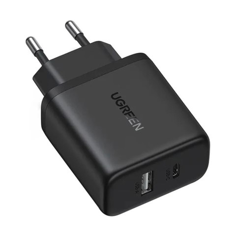 Ładowarka sieciowa X227 GaN USB-A USB-C 20W - czarna
