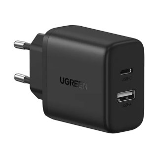 Ładowarka sieciowa X227 GaN USB-A USB-C 20W - czarna