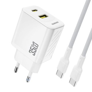 Ładowarka sieciowa z kablem USB-C 1m 35W - biała