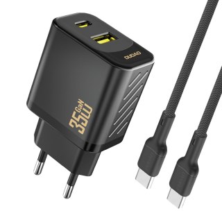 Ładowarka sieciowa z kablem USB-C 1m 35W - czarna