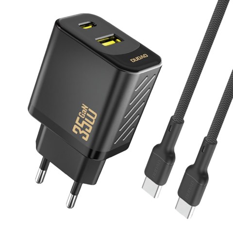 Ładowarka sieciowa z kablem USB-C 1m 35W - czarna