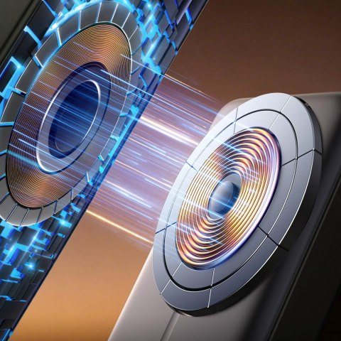 Powerbank indukcyjny 3w1 10000mAh 22.5W z wbudowanym kablem MagSafe - czarny