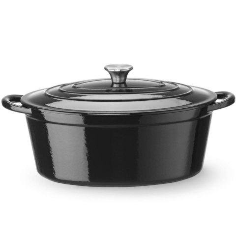 Garnek żeliwny emaliowany owalny 6.88 l 405x255x134 mm
