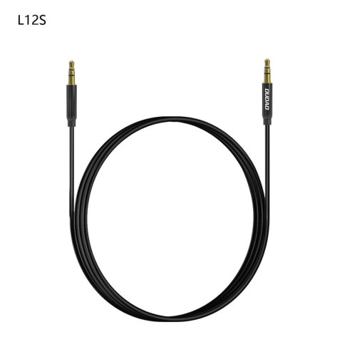 Kabel przewód stereo AUX mini jack 3.5mm 1m - czarny