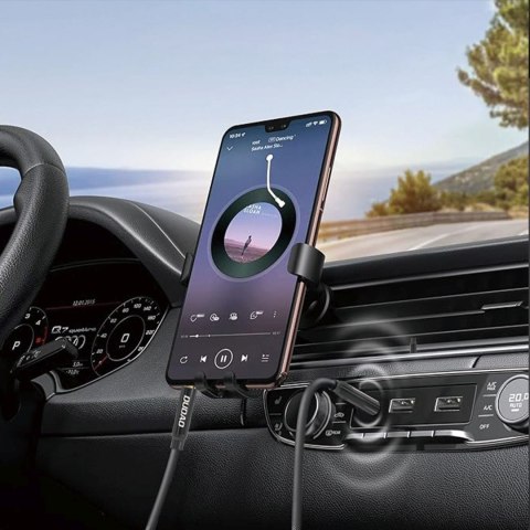 Kabel przewód stereo AUX mini jack 3.5mm 1m - czarny