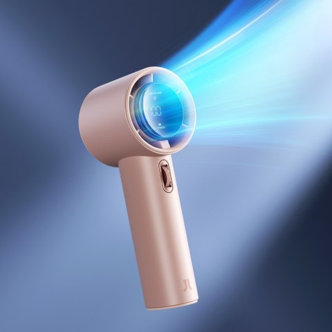 Mini wiatrak wentylator dmuchawa przenośna - 3600mAh - różowy