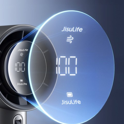 Mini wiatrak wentylator przenośny metalowy USB-C 5000mAh - ciemnoszary