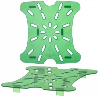 Ociekacz sztuczne dno do pojemników Cambro 1.9 / 3.8 l 159x152x16 mm - zielony