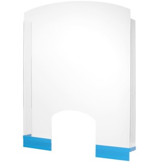 Osłona ochronna oddzielająca z plexi do recepcji na ladę 850 x 700 mm