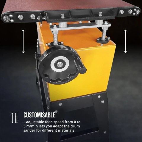 Szlifierka szerokotaśmowa do metalu drewna tworzyw szer. 450 mm 1500 W