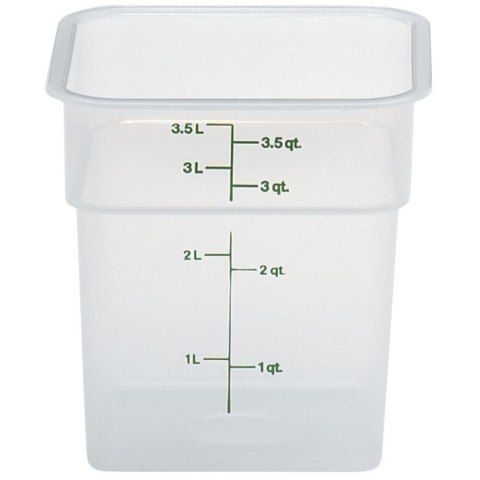 Pojemnik spożywczy CamSquare 3.8 l 185x185x187 mm - transparentny