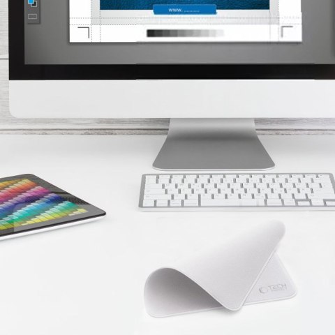 Ściereczka do ekranów z mikrofibry Polishing Cloth szara - 2 szt.