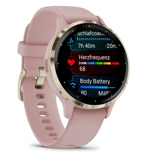 Zegarek sportowy Garmin Venu 3S AMOLED 41mm Golden Rose