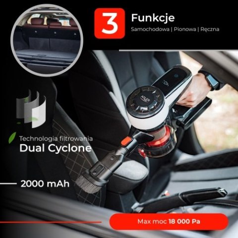 AD 7048 Odkurzacz pionowy - bezworkowy z bezszczotkową technologią silnika