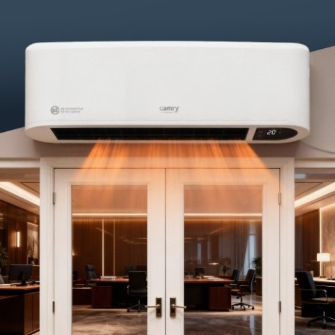 CR 7753 Kurtyna powietrzna z wyświetlaczem led | montaż ścienny | pilot zdalnego sterowania