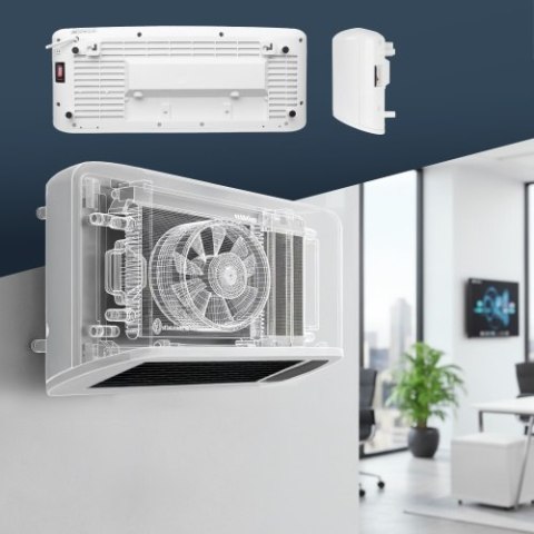 CR 7753 Kurtyna powietrzna z wyświetlaczem led | montaż ścienny | pilot zdalnego sterowania