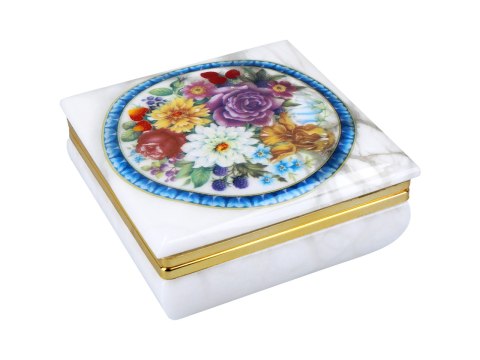 Kasetka alabastrowa kwadratowa 10x10cm