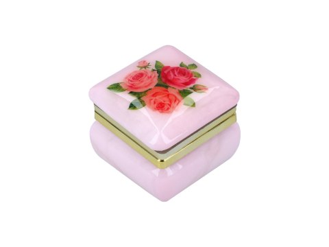 Kasetka alabastrowa kwadratowa 4x4cm (w pudełku)