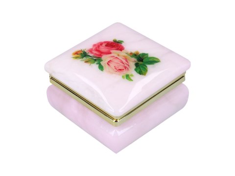 Kasetka alabastrowa kwadratowa 6x6cm (w pudełku)