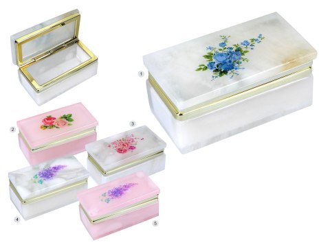 Kasetka alabastrowa prostokątna 8x4cm