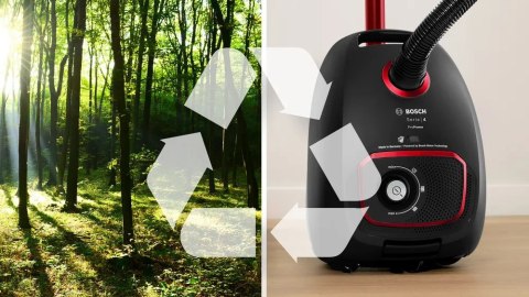 Odkurzacz workowy Bosch Series 4 BGB41POW1 (850W ; czarny)