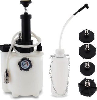 Zestaw do odpowietrzania hamulców 3L + zbiornik 1L + 4 adaptery