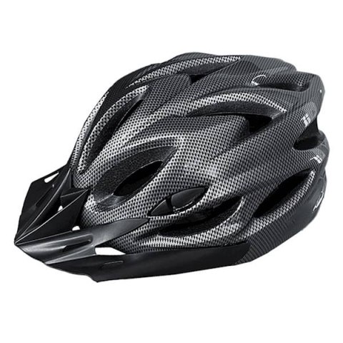ND21_110415 MalTrack Kask Rowerowy RACE Lampa Regulacja CARBON