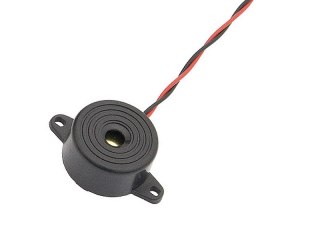 5055# Buzer czarny fy248 z kablem 12v