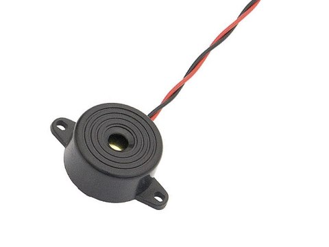 5055# Buzer czarny fy248 z kablem 12v