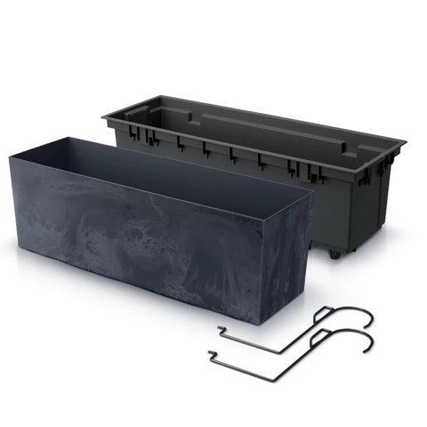 Doniczka z hakami Urbi Case Beton Effect DUC600EW antracyt