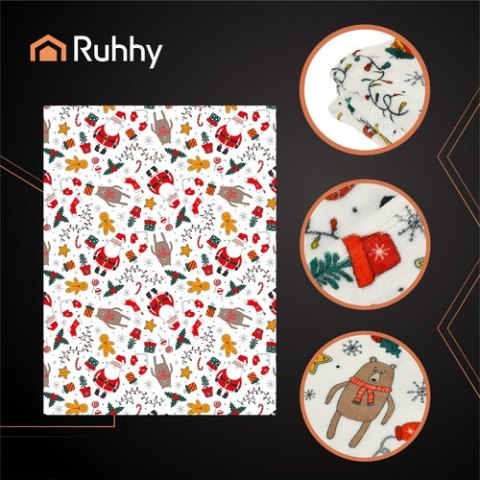 Koc świąteczny 1,5x2m Ruhhy 26608