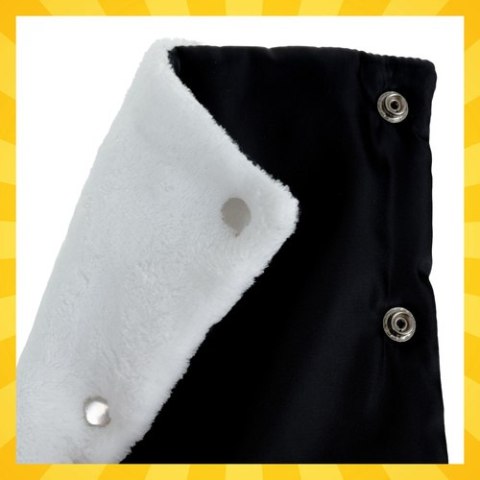 Mufki podwójne do wózka - czarne Kruzzel 25814