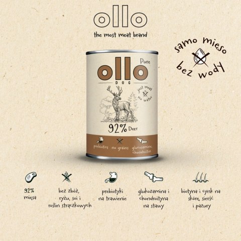 Ollo Pure Jeleń 850g