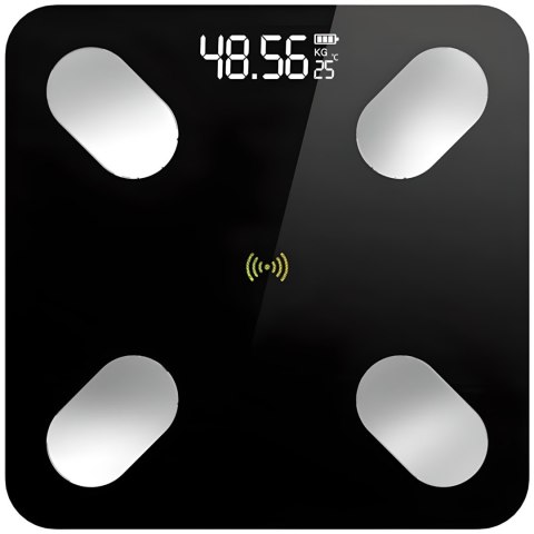 Waga analityczna inteligentna łazienkowa Bluetooth do 180 kg LCD
