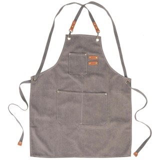 Fartuch Kuchenny Wiązany Brązowy Męski do Gotowania Kuchni ORION 68 x 74 cm