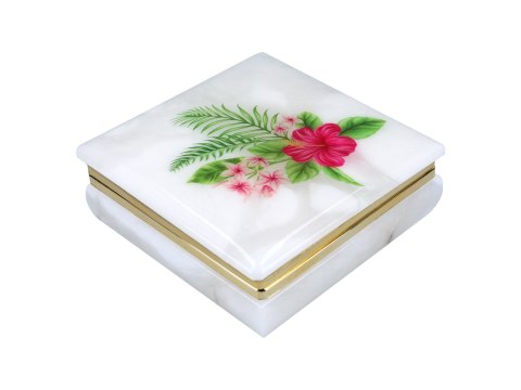 Kasetka alabastrowa kwadratowa 10x10cm