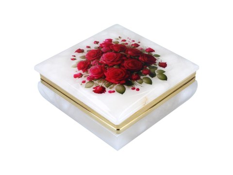 Kasetka alabastrowa kwadratowa 10x10cm