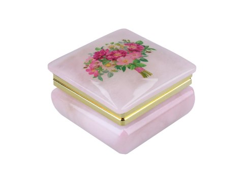 Kasetka alabastrowa kwadratowa 6x6cm (w pudełku)