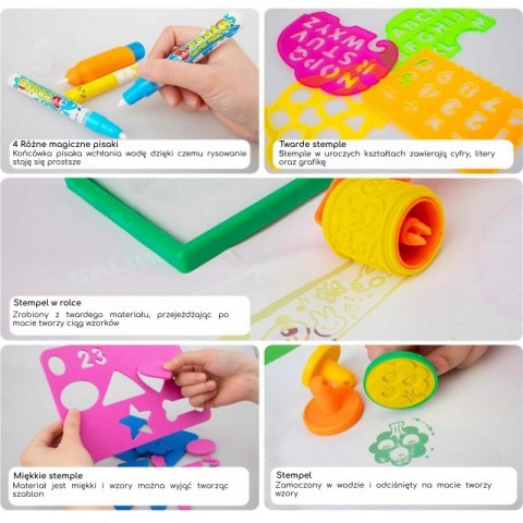 WOOPIE Mata Wodna do Malowania 2w1 XXL Dwustronna Zwierzęta