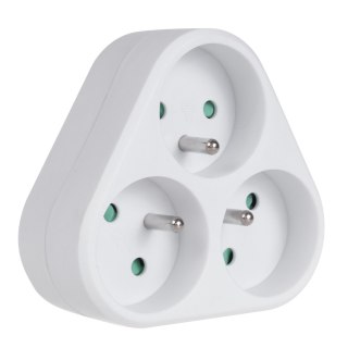 Gniazdko prądowe Maclean, potrójne z uziemieniem, 16A, max. 3680W, MCE214