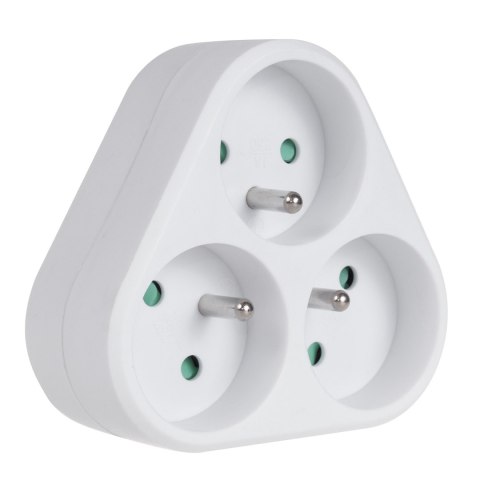 Gniazdko prądowe Maclean, potrójne z uziemieniem, 16A, max. 3680W, MCE214