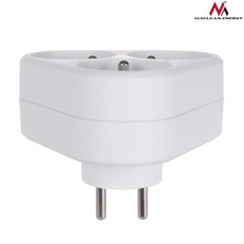 Gniazdko prądowe Maclean, potrójne z uziemieniem, 16A, max. 3680W, MCE214